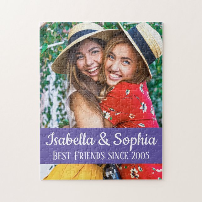 BFF Bästa vänner-trendiget - foto av modern anpass Pussel (Vertikal)