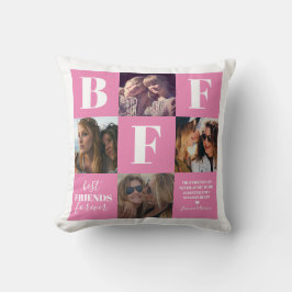 BFF Besties Photo Collage Rosa Kudde