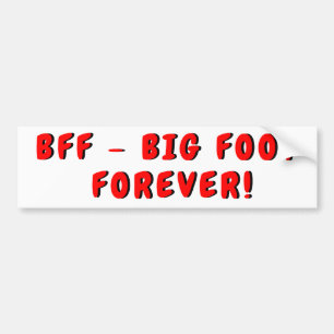 BFF Big Foot Forever Bildekal