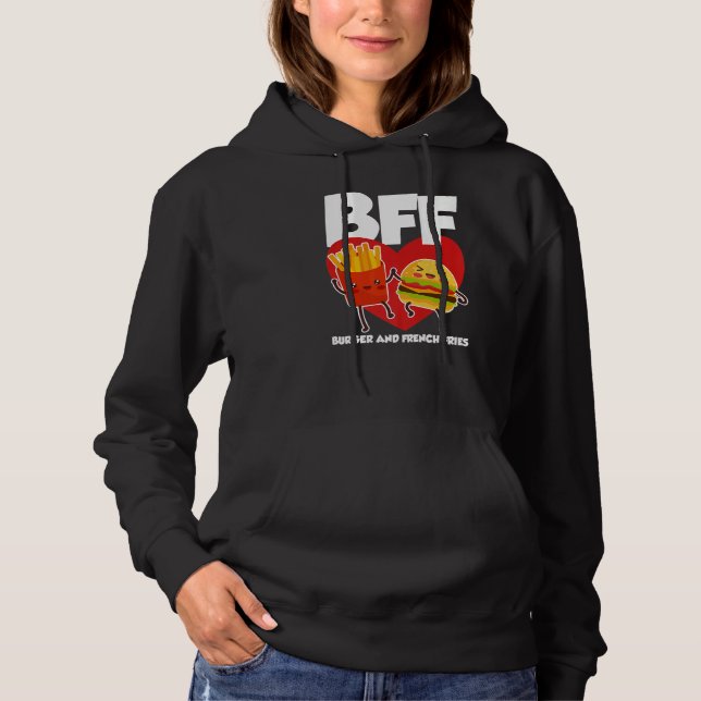 BFF Burger And Fries T Shirt (Framsida)