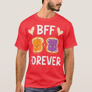 BFF Forever Toast Vänskap Girlkompis T Shirt
