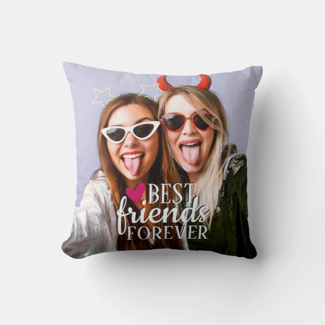 BFF-foto Bästa vänner för alltid Kudde (Framsida)