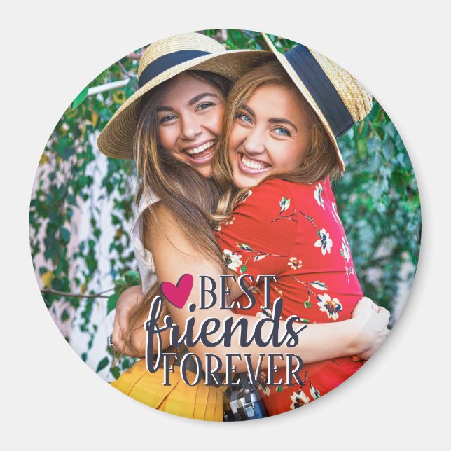 BFF-foto Bästa vänner för alltid Magnet (Framsidan)