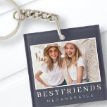 BFF-foto för bästa vänner i modern Chic<br><div class="desc">Design består av roligt och lekfull typografi med sans serif- och serif-teckensnitt. Lägg till ett anpassningsbar-foto.</div>