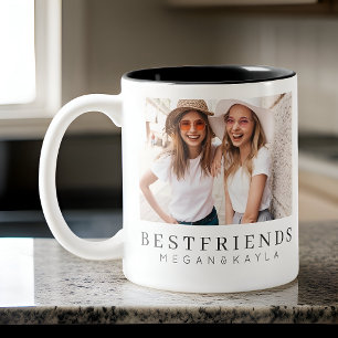 BFF-foto för bästa vänner i modern Chic Två-Tonad Mugg
