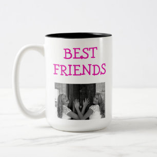 BFF-foto för Cute Best Friends Besties Två-Tonad Mugg