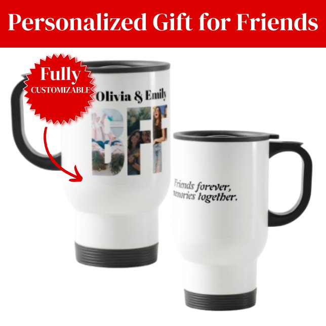 BFF Foto Resemugg – Personlig gåva (BFF Photo Travel Mug – Personalized Gift
)