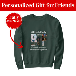 BFF Foto-sweatshirt – Personlig gåva T Shirt