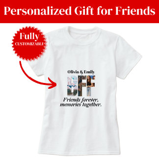 BFF Foto T-Shirt – Personlig för vänner