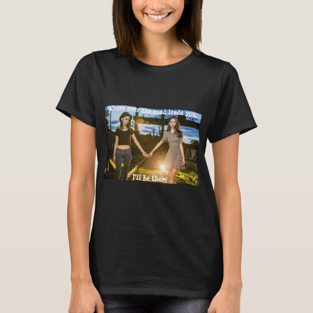 BFF Friends - Women's American Apparel Sweatshirt Tröja (Framsida)