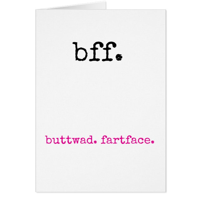 bff hälsningskort (Framsidan)