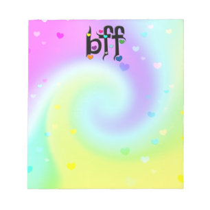 bff ~ hjärtan anteckningsblock