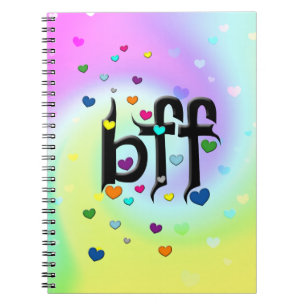 bff ~ hjärtan anteckningsbok