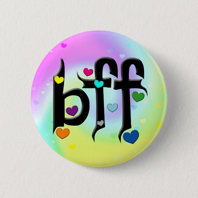 bff ~ hjärtan knapp (Framsida)