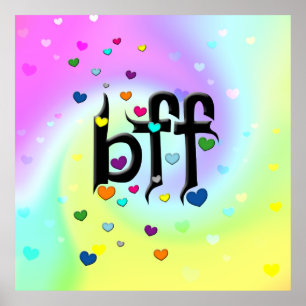 bff ~ hjärtan poster
