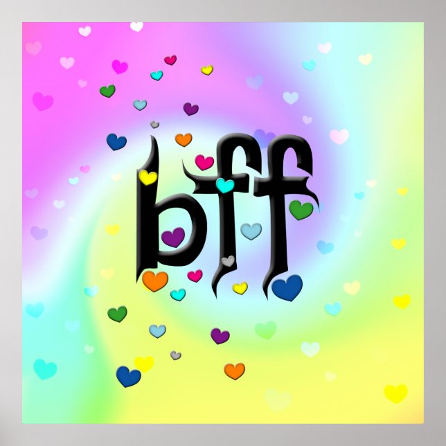 bff ~ hjärtan poster (Framsidan)