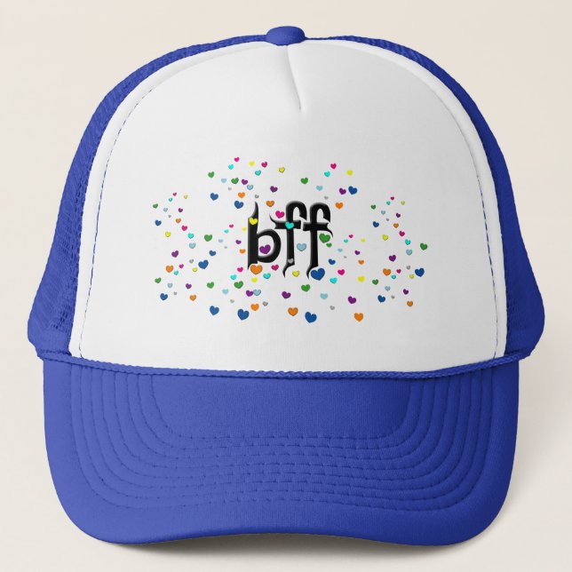 bff ~ hjärtan truckerkeps (Framsida)