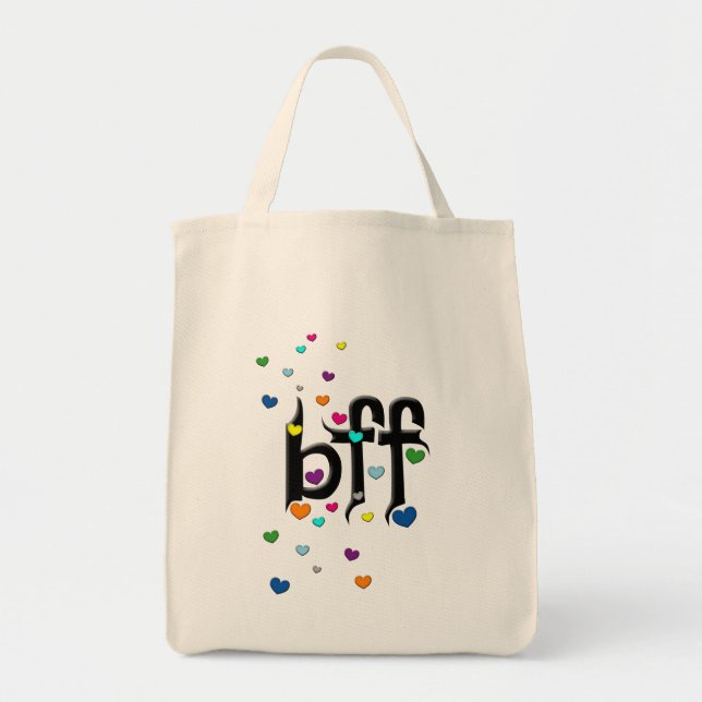 bff ~ hjärtan tygkasse (Framsidan)
