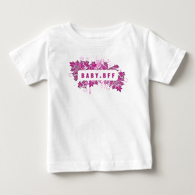 bff (höns rosa) tee (Framsida)