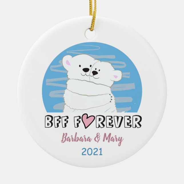 BFF-jul Julgransprydnad Keramik (Framsidan)