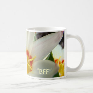BFF kaffekopp Mugg Gåva TULPAN BLOMMOR Muggar Blom