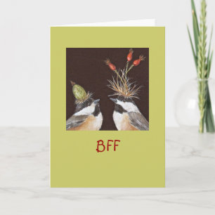 BFF-kort med kycklingar Kort
