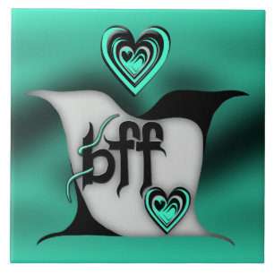 bff ~ lavfåglar kakelplatta