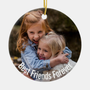 BFF med foto Julgransprydnad Keramik