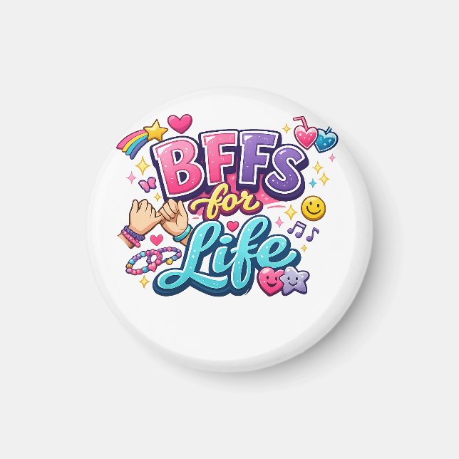 BFF:or för livet – söta bästa vänner för alltid Magnet (Framsidan)