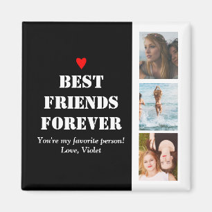 BFF Personlig Anpassningsbar Photo Collage Bestie Magnet