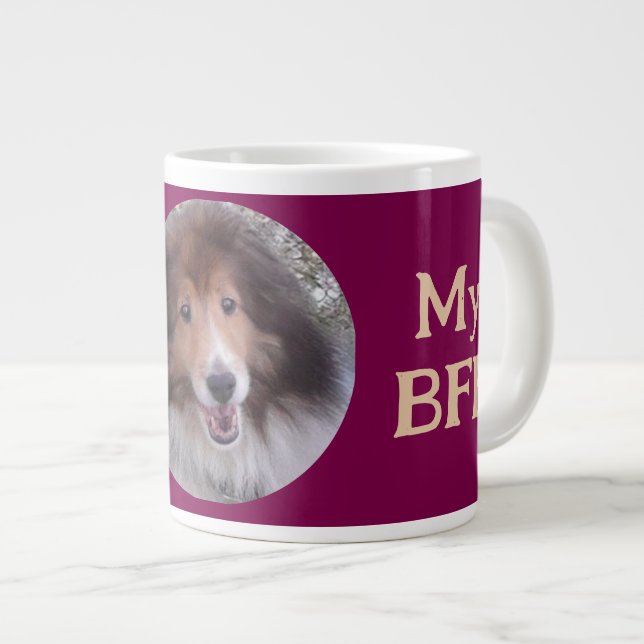 BFF Pet Photo PERSONALIZE Jumbo Mugg (Framsida höger)