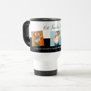 BFF Photo Collage Best Friends Script Modern Black Resemugg