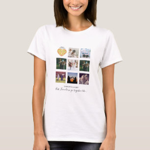 BFF Photo Collage Gifts Dusty Rosa PIZZA Friends T Shirt