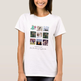 BFF Photo Collage Jellyfish Octopus Anpassningsbar T Shirt
