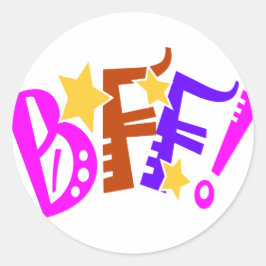 BFF Stickers Runt Klistermärke