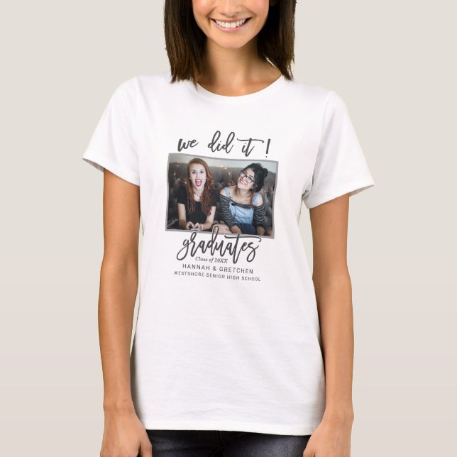 BFF Vi gjorde det Studenten med Photo T Shirt (Framsida)