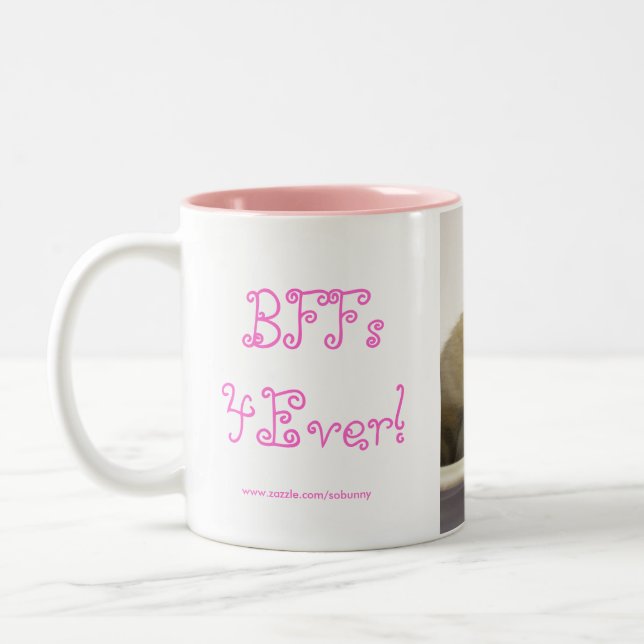 BFFs4Ever! Mugg - rosa (Vänster)