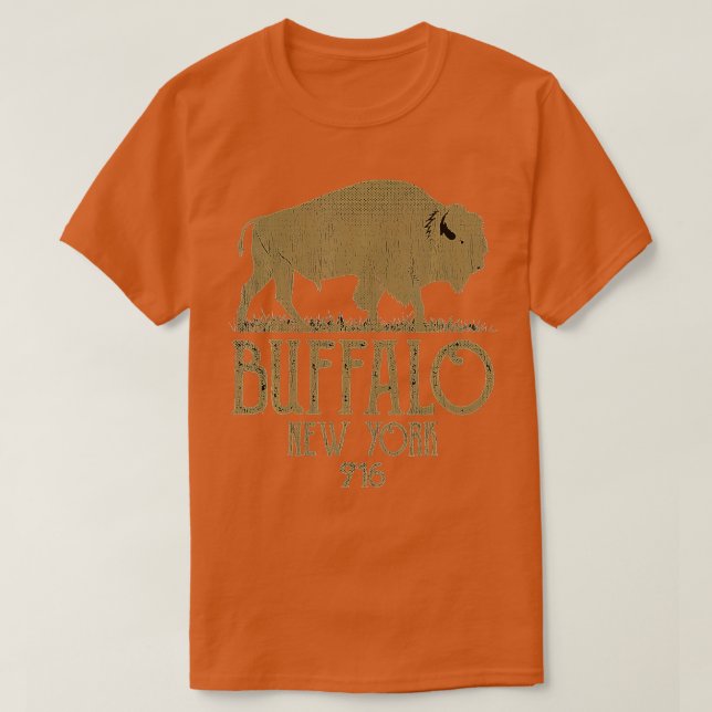 BFLO WNY 716 Area Code Buffalo New York T Shirt (Design framsida)