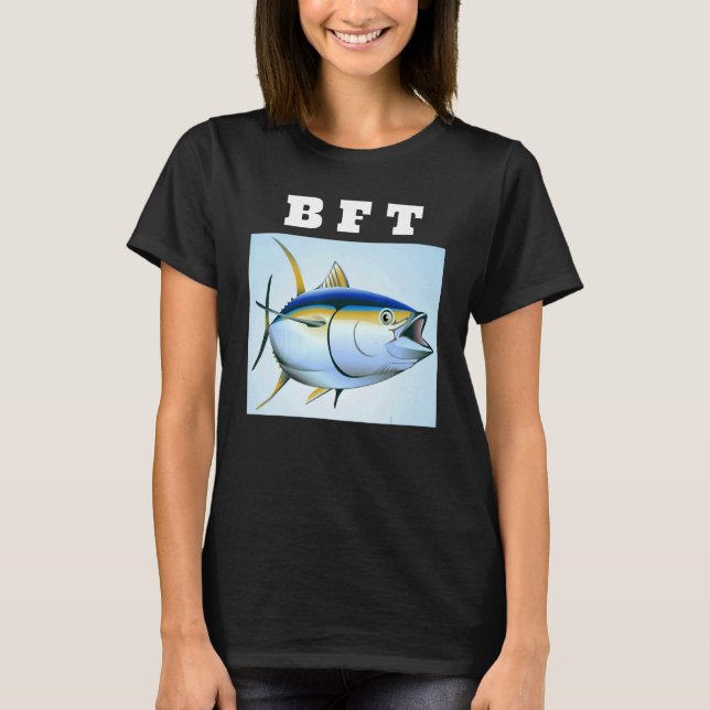 BFT Blåfin tuna Fiske T Shirt (Framsida)
