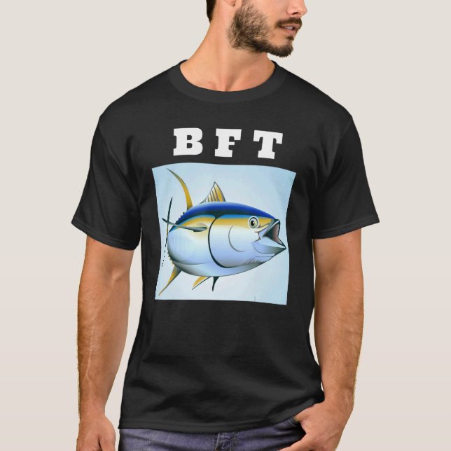 BFT Blåfinstubb Fiske T Shirt (Framsida)
