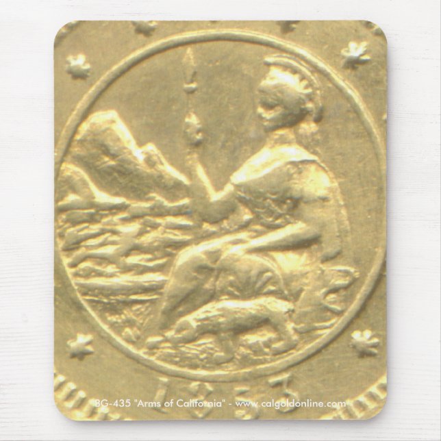 BG-435 "ärmar av Kalifornien" vertikala Mousepad Musmatta (Framsidan)