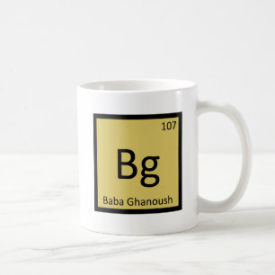 Bg - Baba Ghanoush Förrätt Kemi Symbol Kaffemugg
