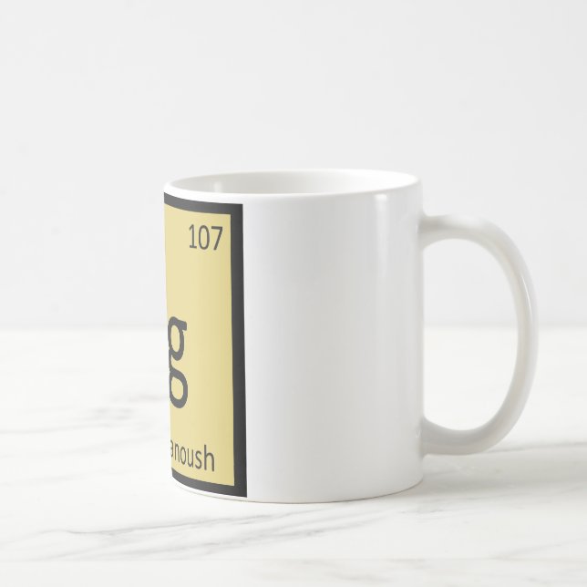 Bg - Baba Ghanoush Förrätt Kemi Symbol Kaffemugg (Höger)