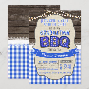 BG för BQ-partiet i studenten - Grill & Chill BG Inbjudningar