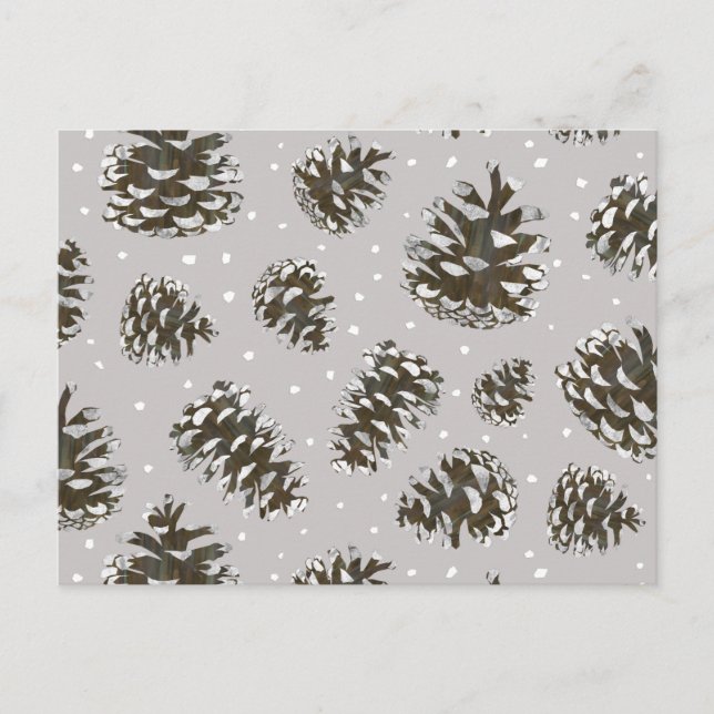 BG - neutralt snö-koner Vykort (Framsida)