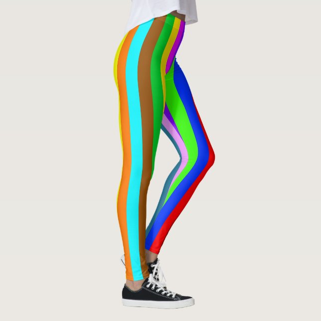 BG Rand Mönster flerfärgat, svarvat Leggings (Höger)