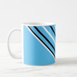 BG Rand Mönster smal vit och svart + backgr. Kaffemugg