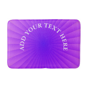 BG RAYS - blå rosa + text och idéer Badrumsmatta