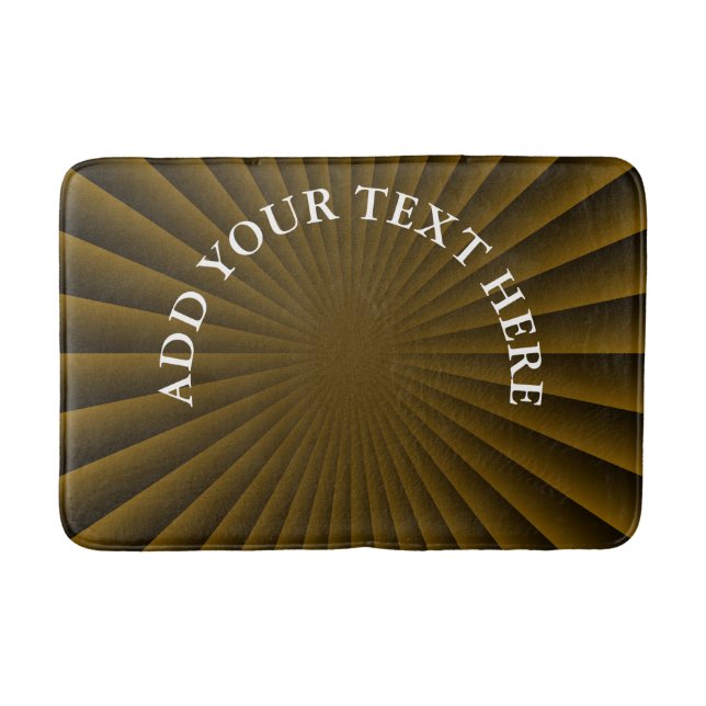 BG RAYS - brun + text och idéer Badrumsmatta (Framsidan)