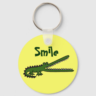 BG rolig le krokodil Keychain Nyckelring